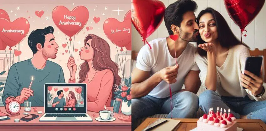 Long-Distance Anniversary Wishes and Messages  